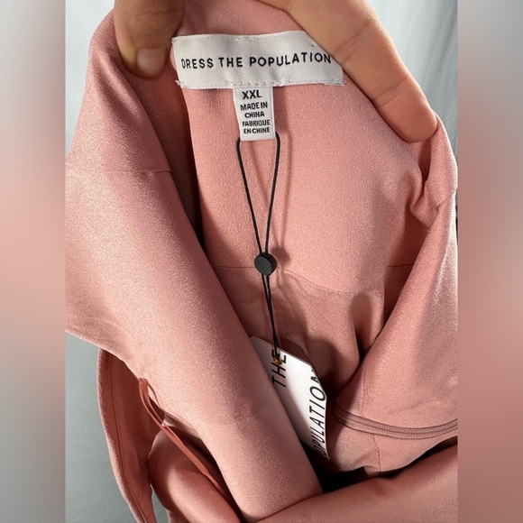 NWT Dress the Population Mackenna Sleeveless Midi Dress in Blush Pink Size XXL - Picture 7 of 10
